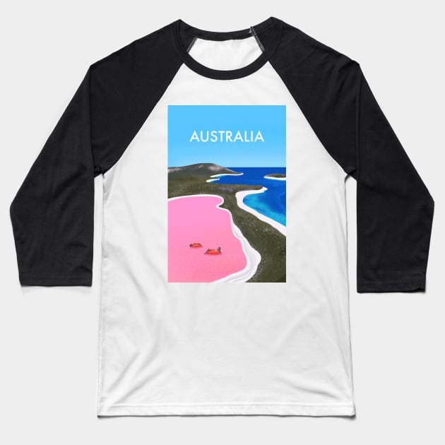 Australia Baseball T-Shirt by Salty Siren Studios